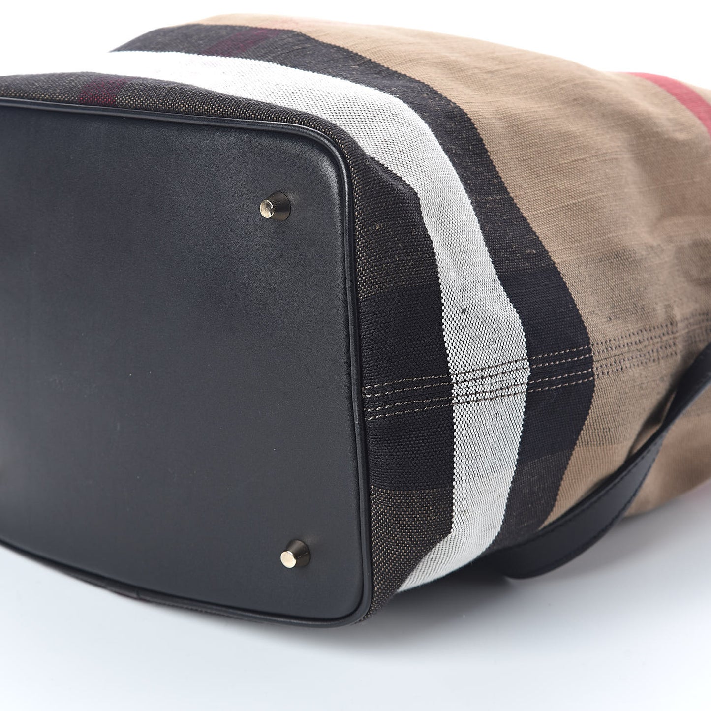 Canvas Mega Check Medium Ashby Hobo Black