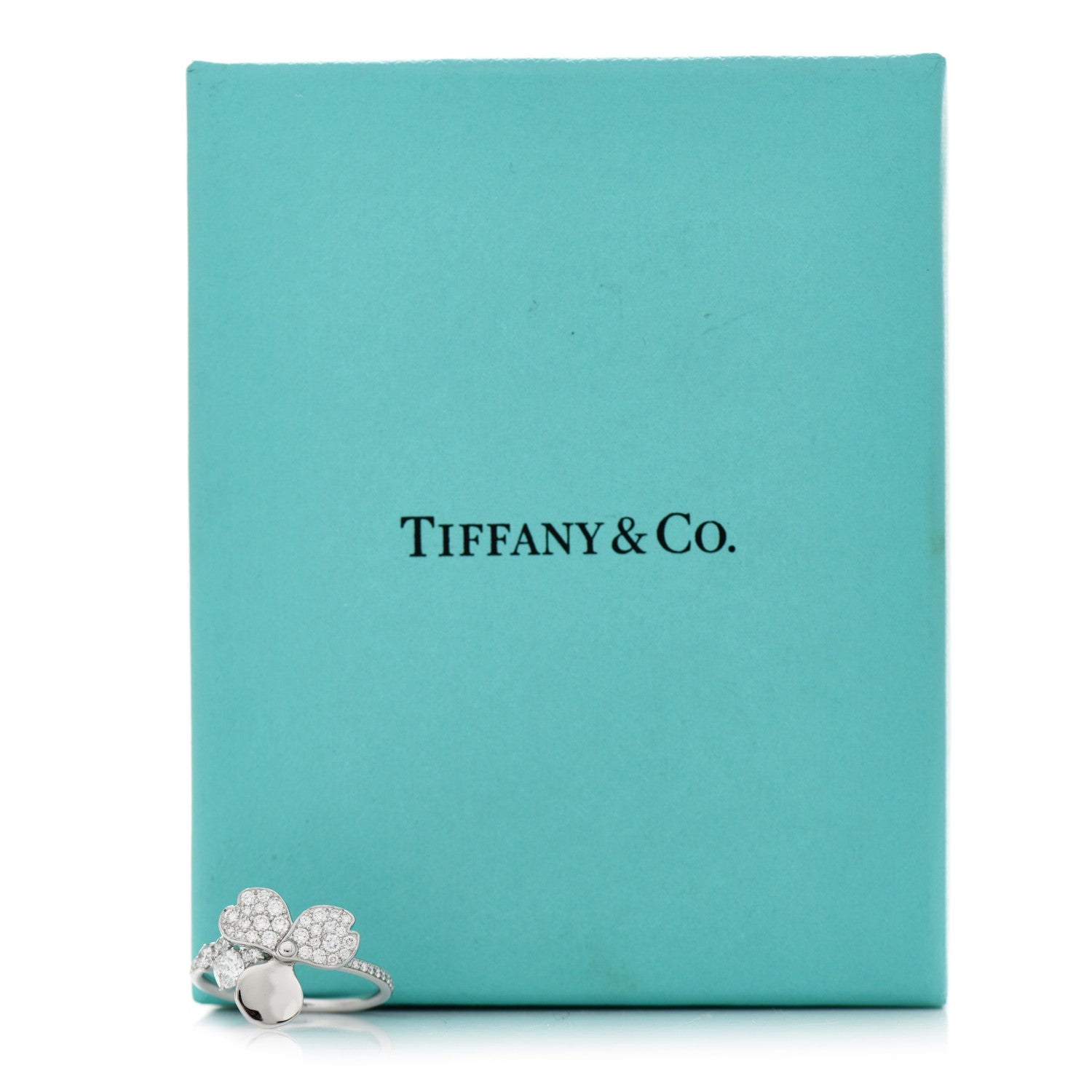 Tiffany Platinum Diamond Paper Flowers Mixed Cluster Ring 54 7 4 of 4