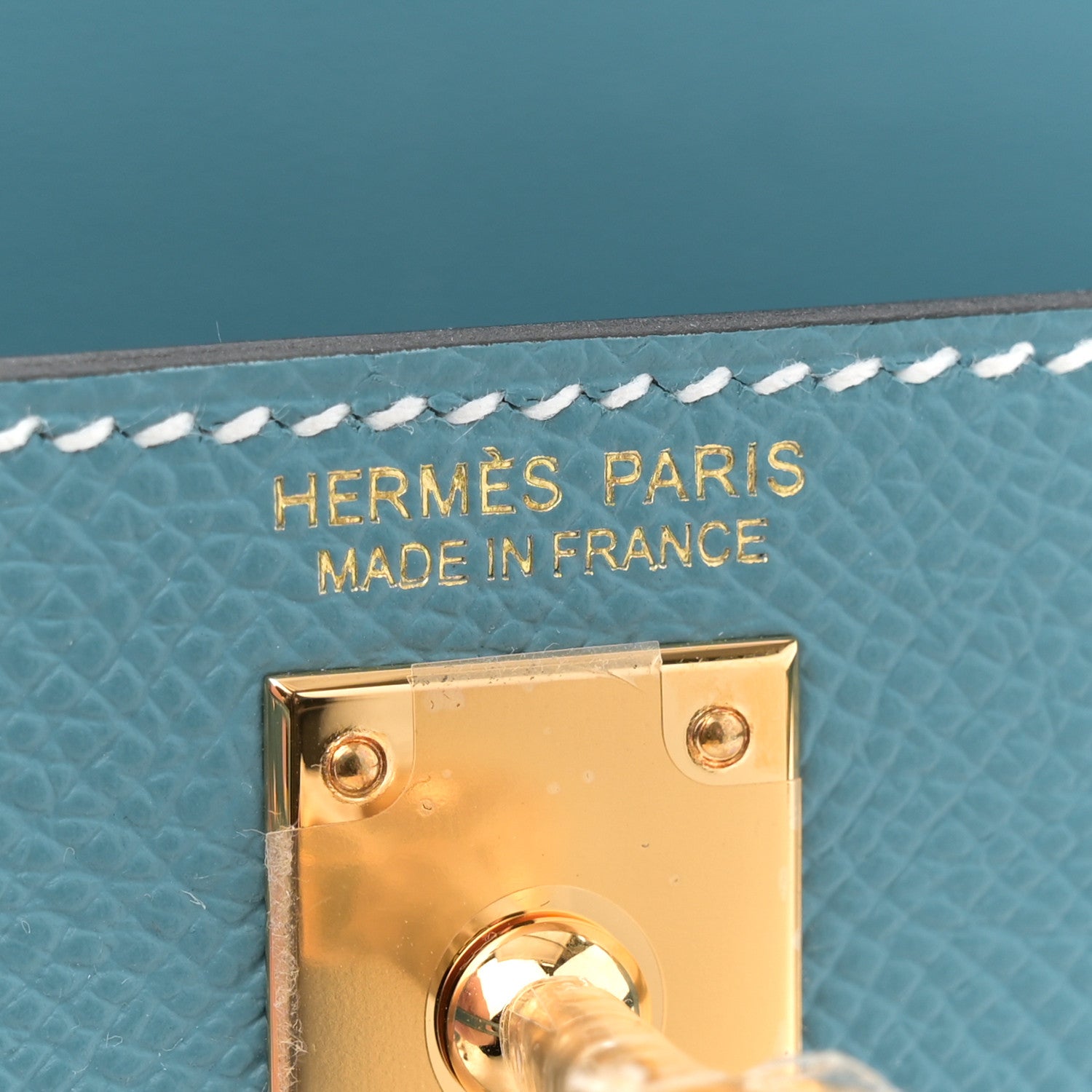 Hermes Epsom Mini Kelly Sellier 20 New Blue Jean 6 of 11
