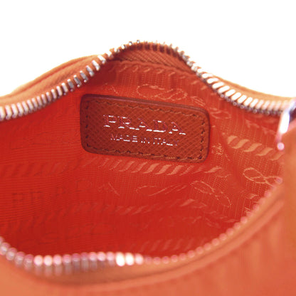 Prada Tessuto Nylon Saffiano Mini Re-Edition 2000 Shoulder Bag Arancio 8 of 10