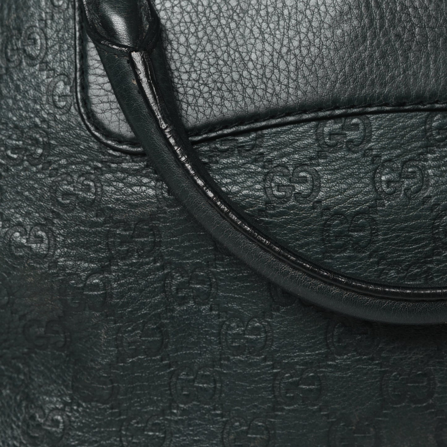 Guccissima Medium Cathrine Dome Satchel Black
