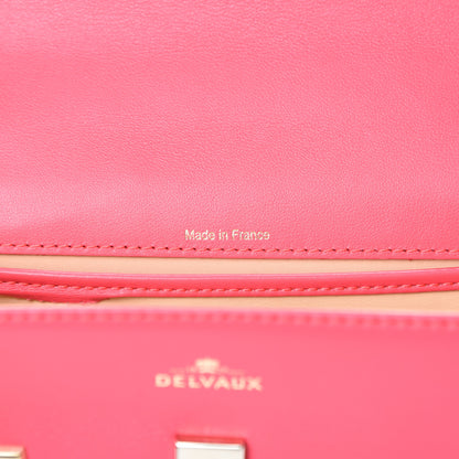 Delvaux Smooth Calfskin Mini Tempete Satchel Rose Candy 6 of 9