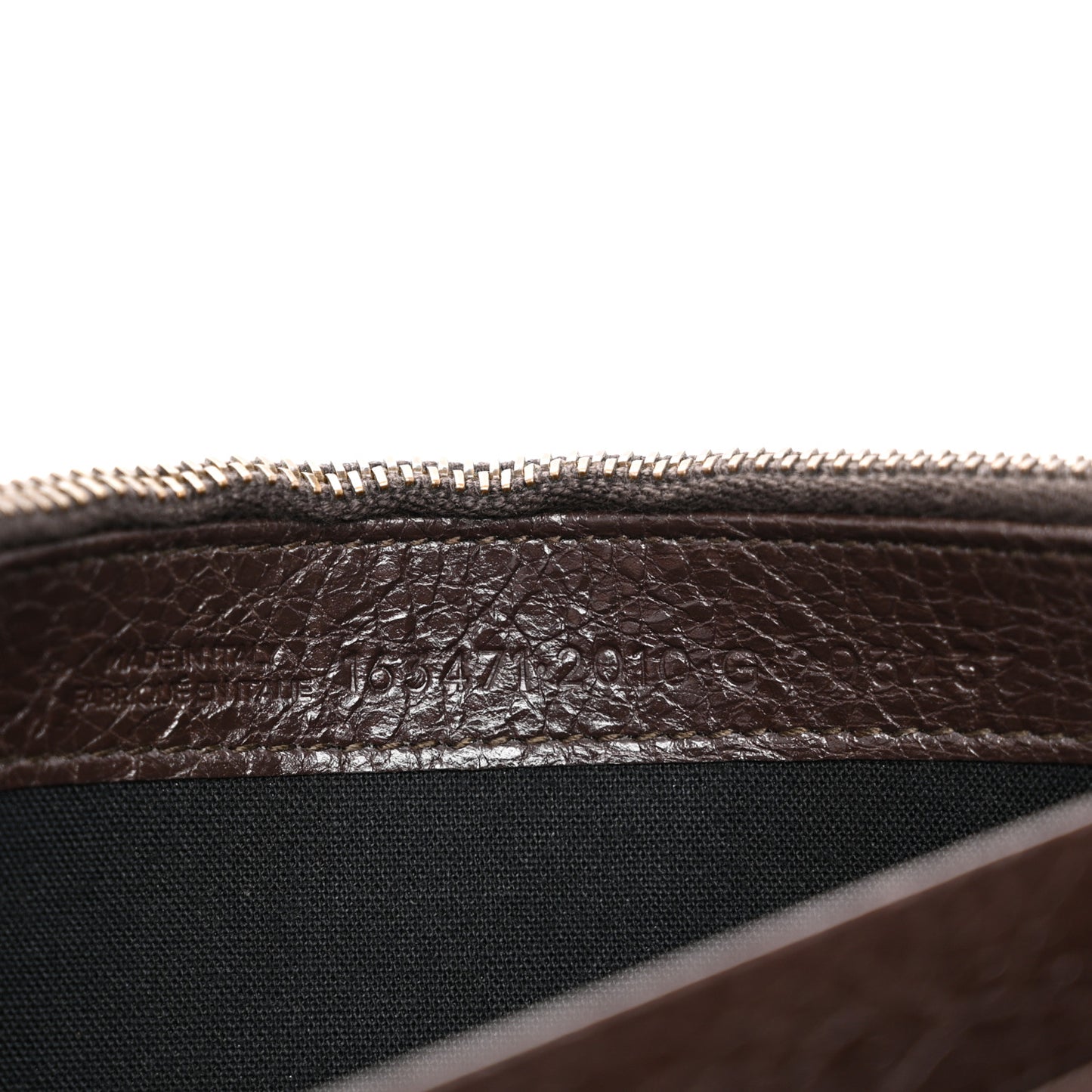 Agneau Classic Hardware Money Wallet Brown