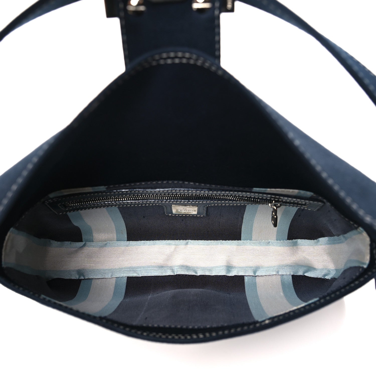Fendi Denim Baguette Blue 5 of 10