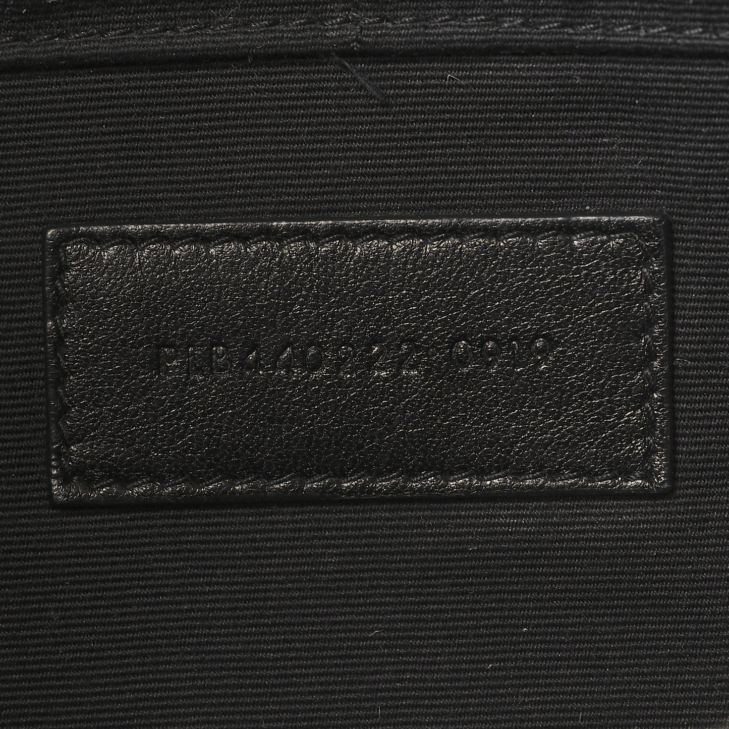 Calfskin Matelasse Chevron Monogram Document Holder Black