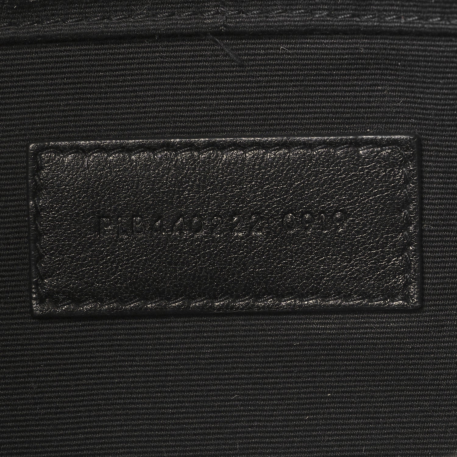 Saint Laurent Calfskin Matelasse Chevron Monogram Document Holder Black 7 of 7
