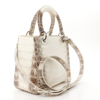Christian Dior Niloticus Crocodile Himalaya Medium Lady Dior White 3 of 12