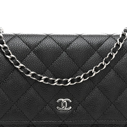 Chanel Caviar Quilted Wallet on Chain WOC Black 9 of 12