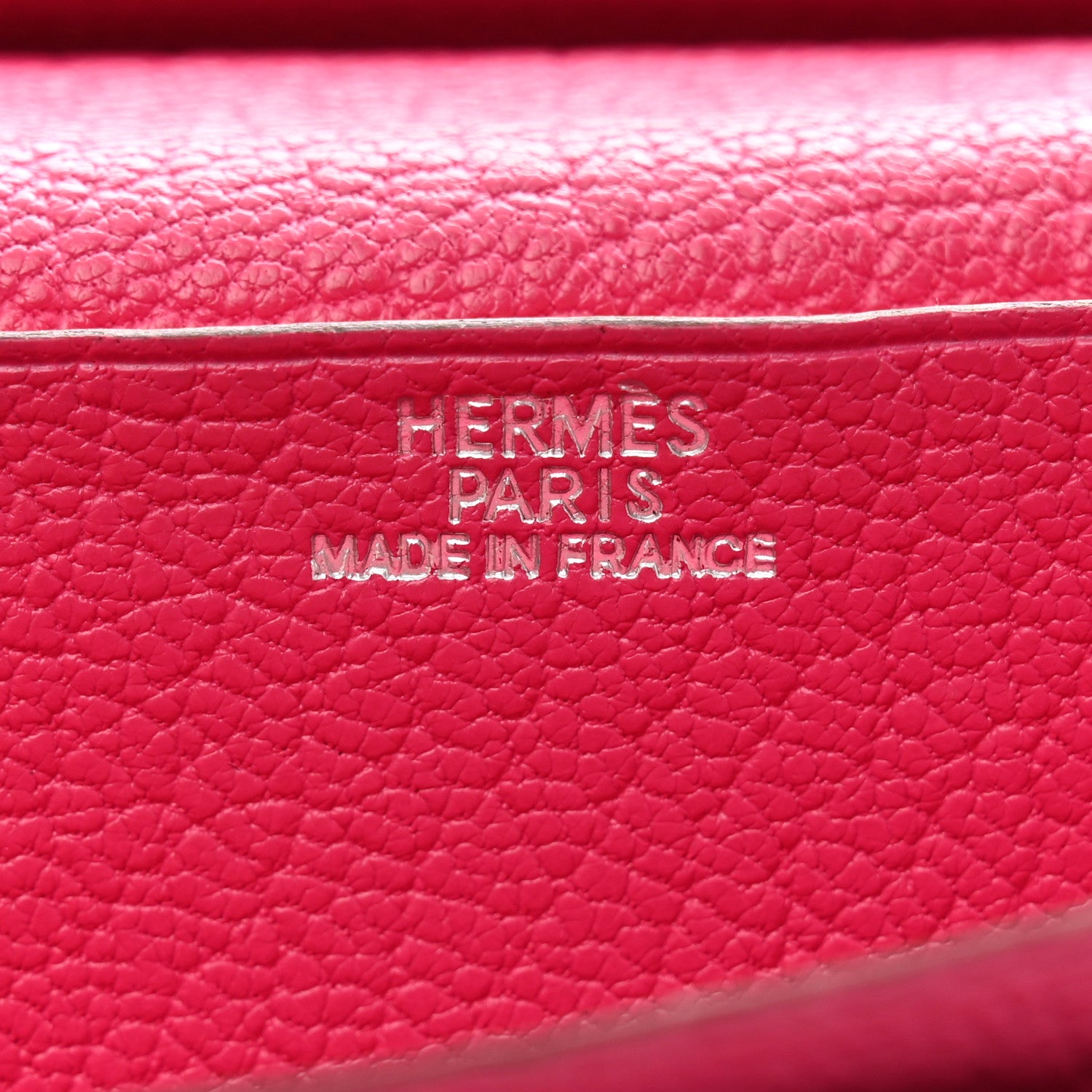 Hermes Chevre Mysore Bi-Color Bearn Gusset Wallet Etoupe Rose Shocking 6 of 12