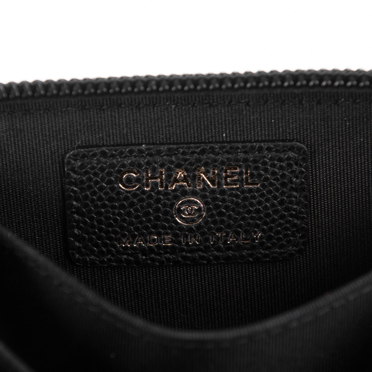 Chanel Caviar Quilted Boy Zip Around Coin Purse Wallet Black 6 of 7