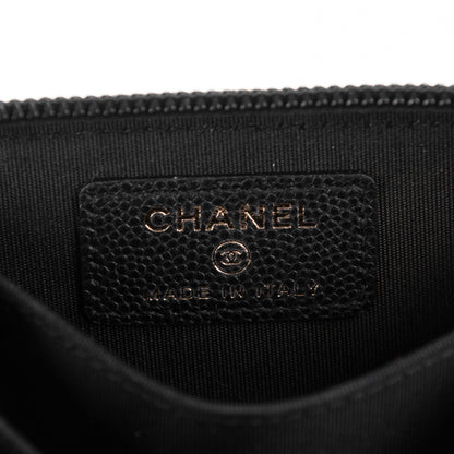 Chanel Caviar Quilted Boy Zip Around Coin Purse Wallet Black 6 of 7