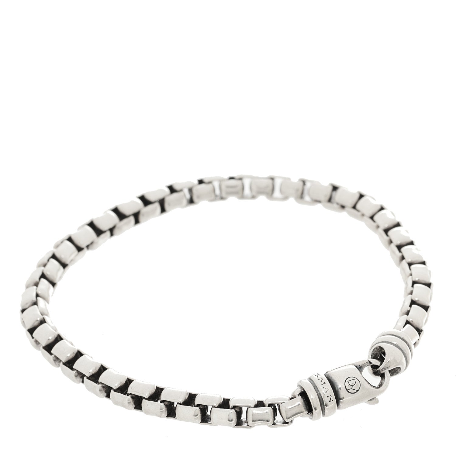 David Yurman Sterling Silver 5mm Box Chain Bracelet 2 of 5