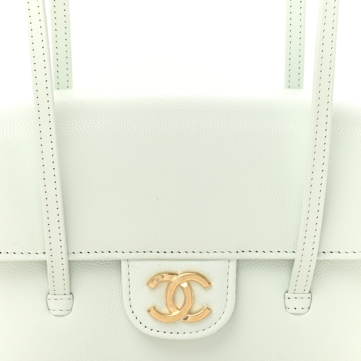 Chanel Shiny Caviar Mini Preppy Coco Shoulder Bag Light Blue 8 of 11