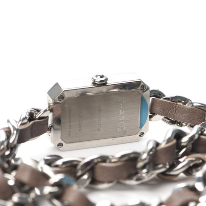 Chanel Stainless Steel Lambskin 16mm Premiere Rock Triple Row Quartz Watch Grey 4 of 5