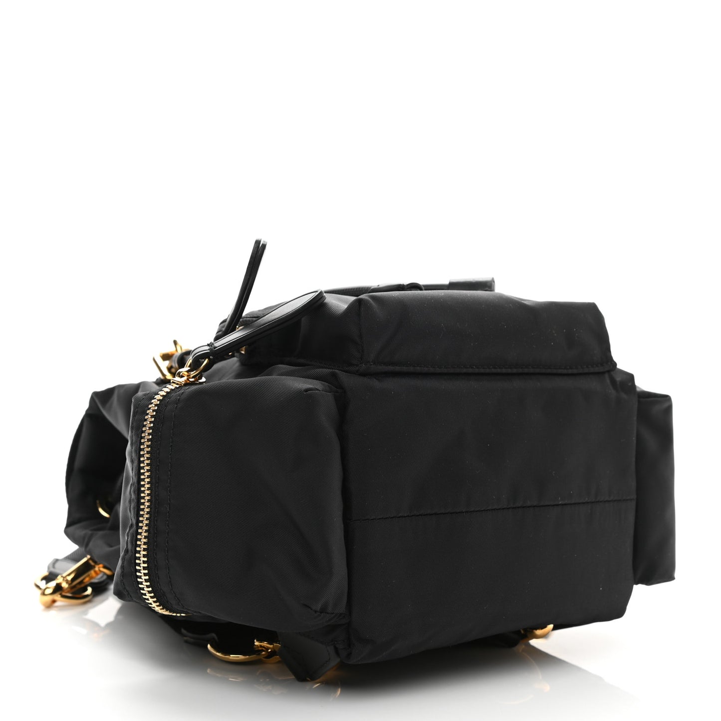 Nylon Small Crossbody Rucksack Backpack Black