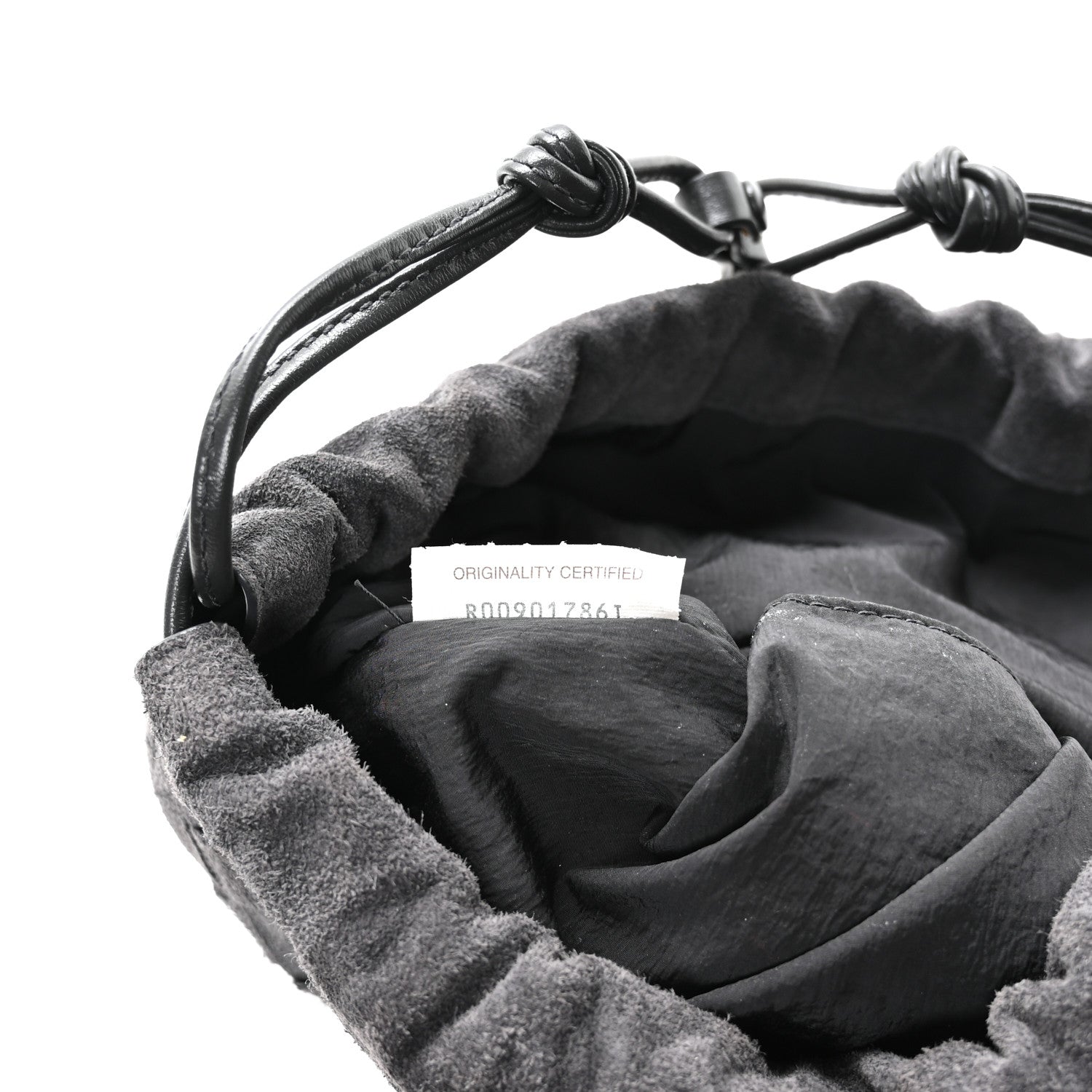 Bottega Veneta Suede Calfskin Intrecciato Medium Dustbag Grey 7 of 10