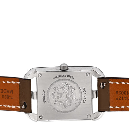 Hermes Stainless Steel Swift 23mm Cape Cod Double Tour Quartz Watch Etoupe 4 of 4