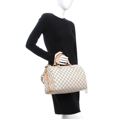 Louis Vuitton Damier Azur Speedy Bandouliere 30 3 of 15