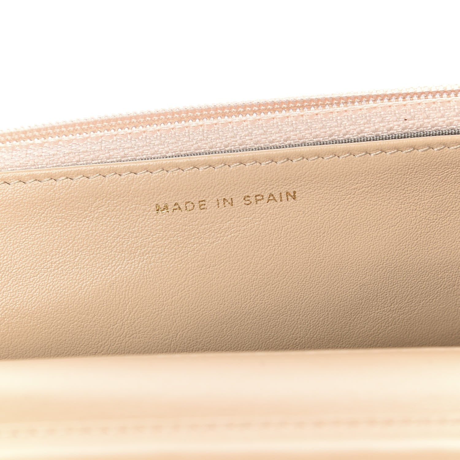 Chanel Caviar Timeless CC Wallet on Chain WOC Beige 7 of 12