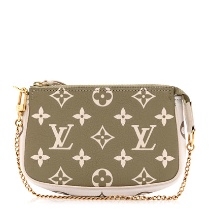 Louis Vuitton Empreinte Spring in the City Mini Pochette Accessories Kaki Beige Cream 1 of 8