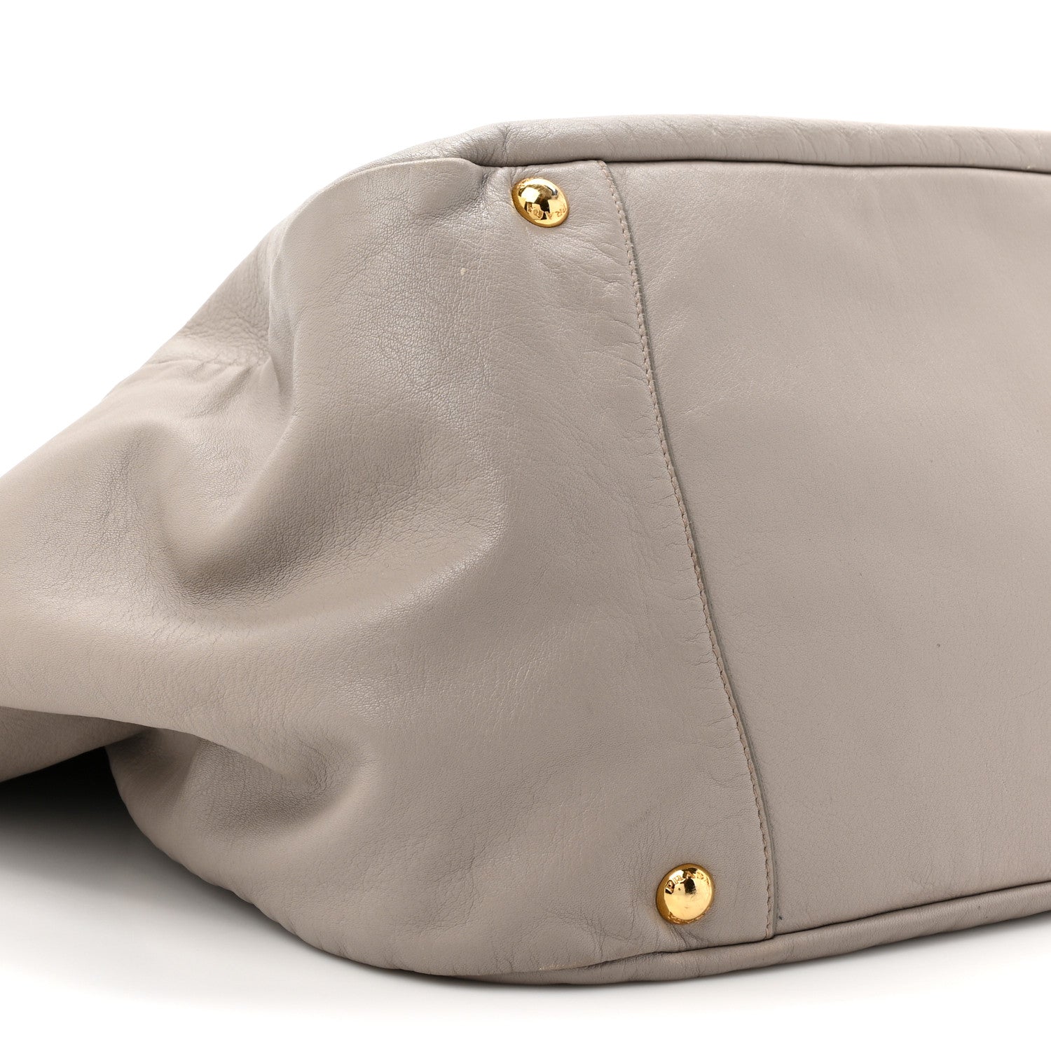 Prada Soft Calf Chain Tote Ghiaccio 9 of 17