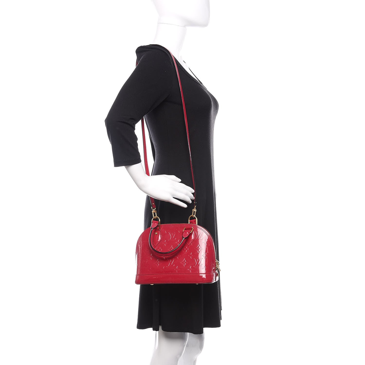 Louis Vuitton Vernis Alma BB Rose Indien 2 of 10