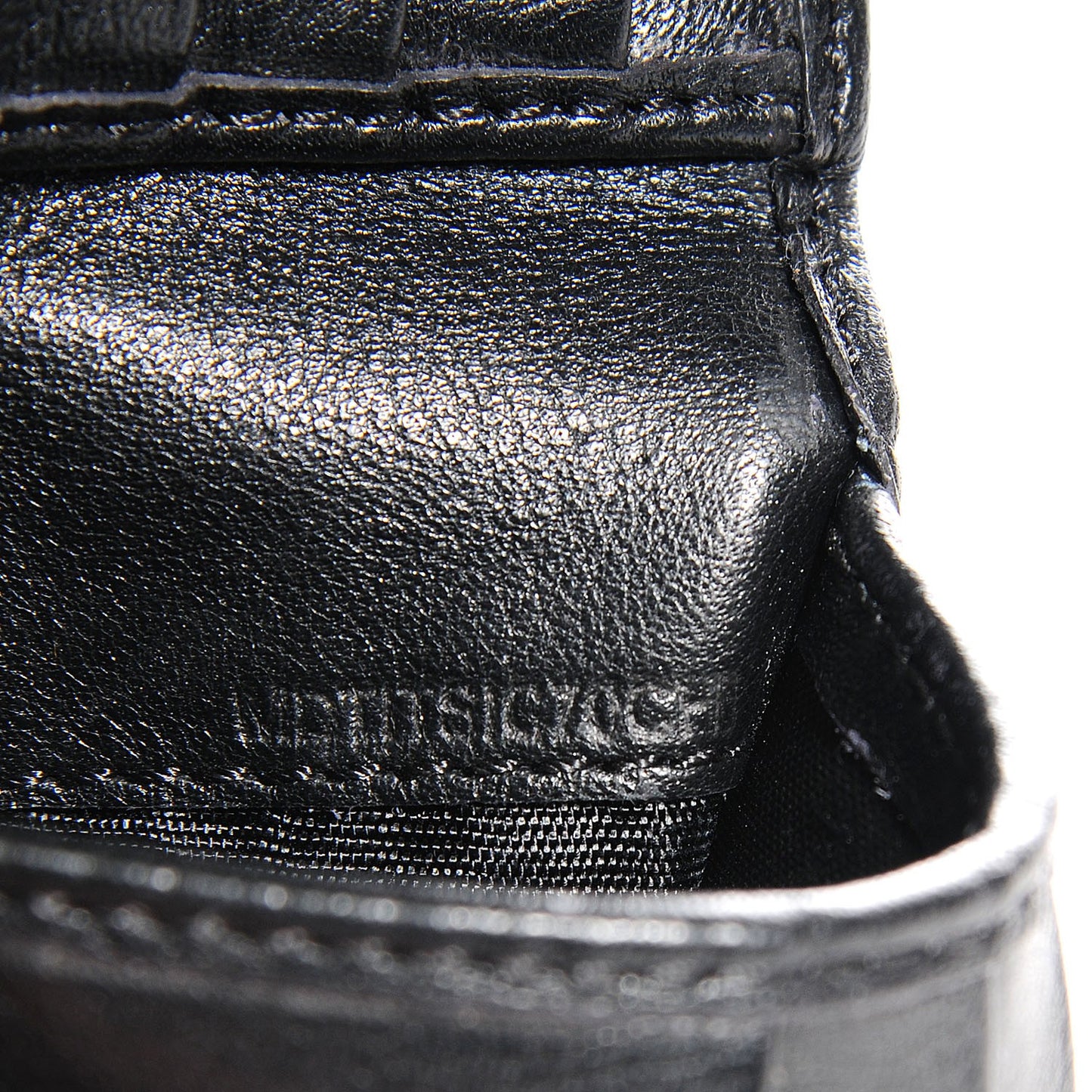 Signature Grain Leather Folding Wallet Stone Grey