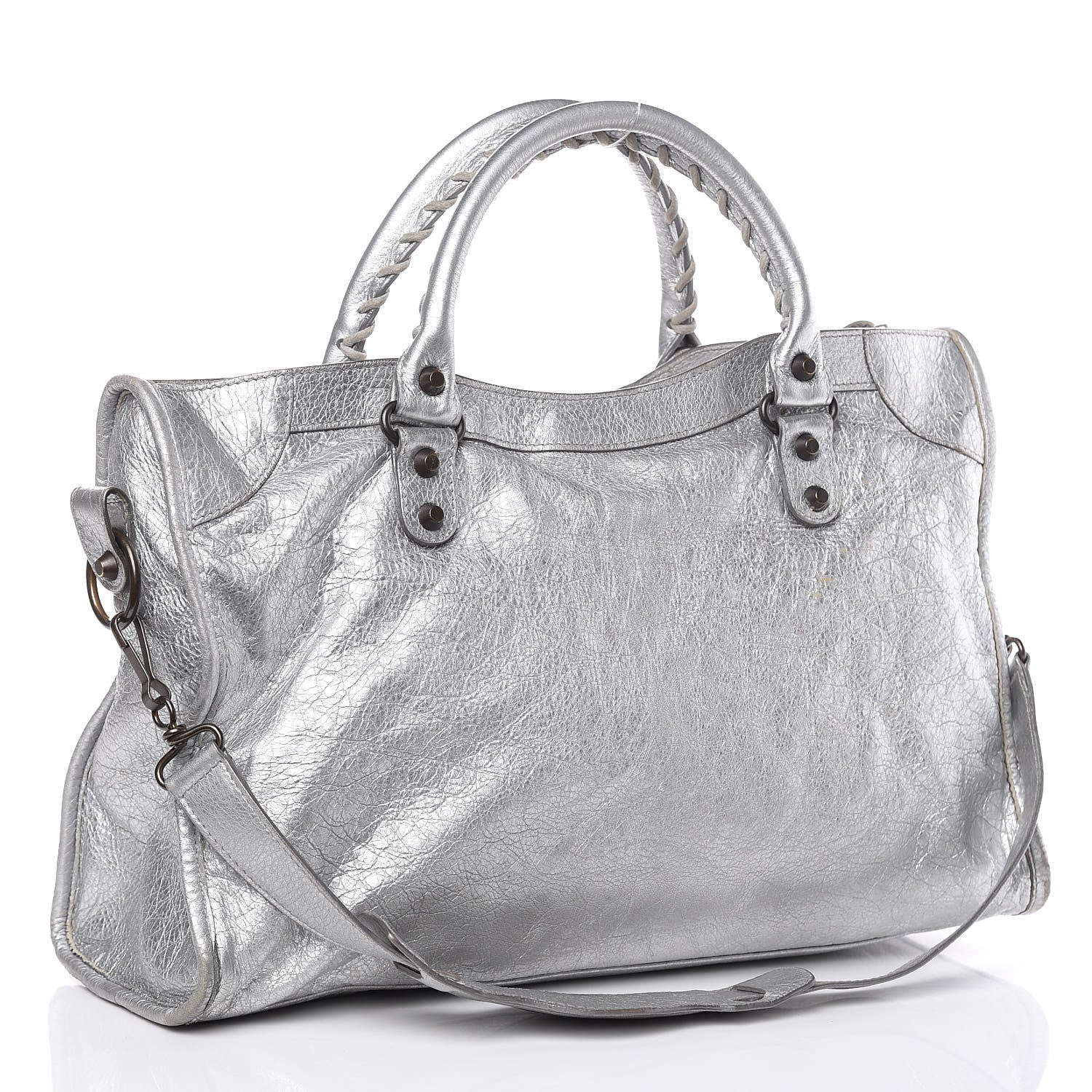 Balenciaga Agneau Classic Hardware City Gris Aluminum 3 of 11