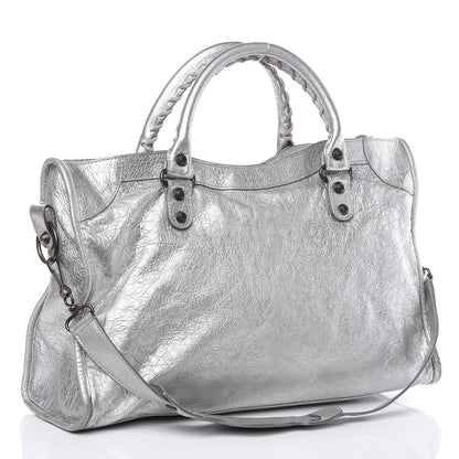 Balenciaga Agneau Classic Hardware City Gris Aluminum 3 of 11