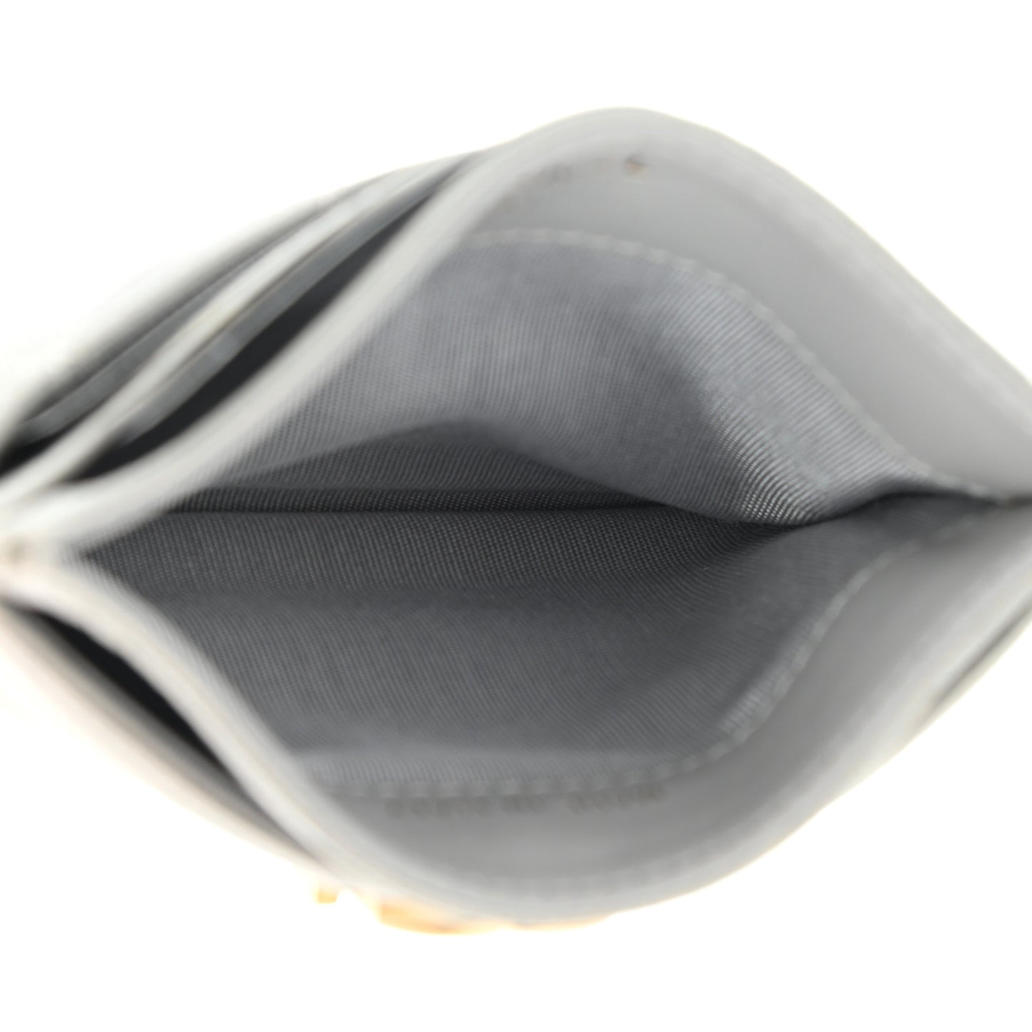 Caviar Quilted Boy Card Holder Grey