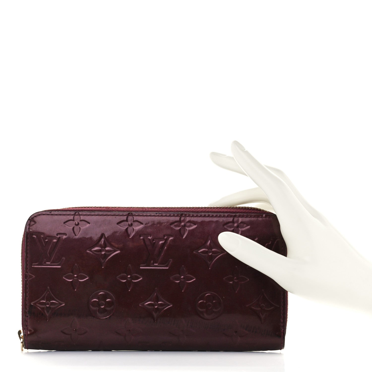 Louis Vuitton Vernis Zippy Wallet Rouge Fauviste 2 of 9