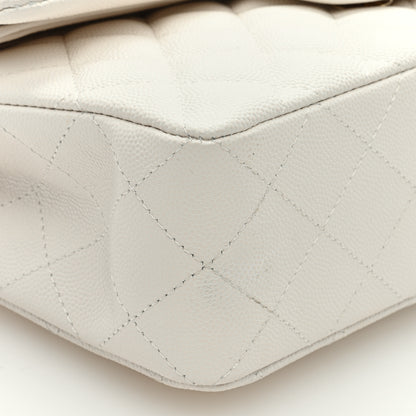 Chanel Caviar Quilted Small Double Flap White 8 of 9