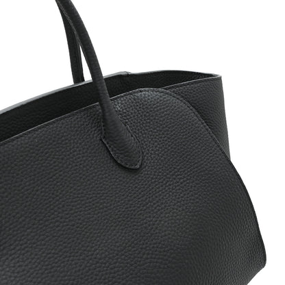The Row Grained Calfskin Marlo 12 Tote Bag Black 11 of 12
