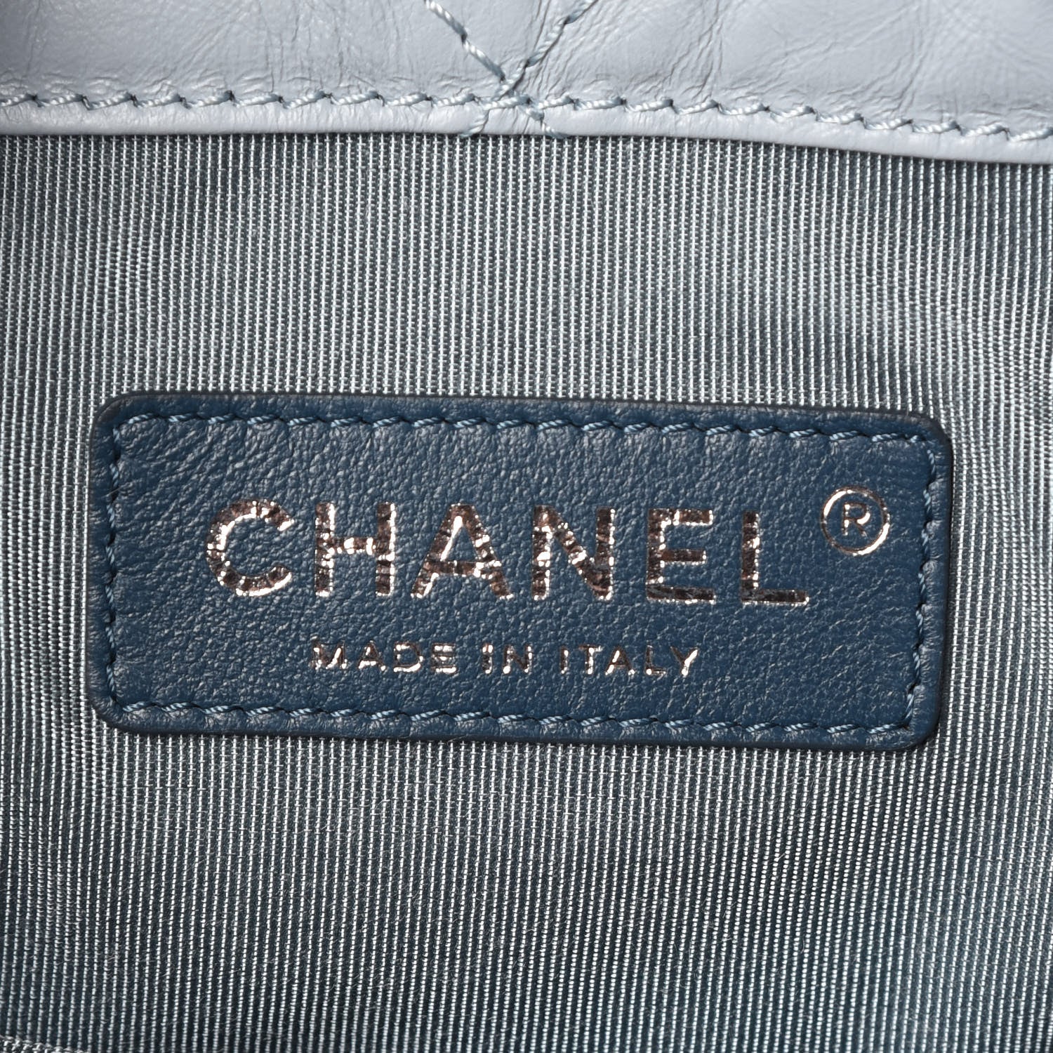 Chanel Aged Calfskin Quilted Small Gabrielle Backpack Light Blue 7 of 10