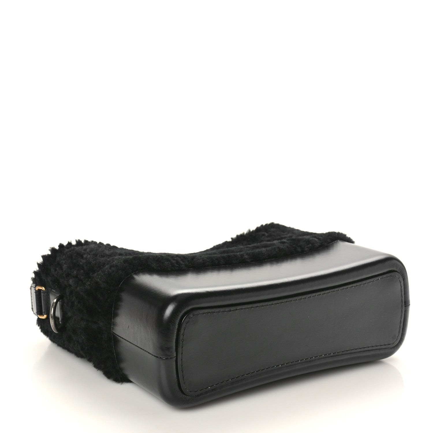 Chanel Shearling Medium Gabrielle Hobo Black 4 of 10