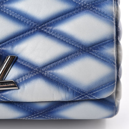 Louis Vuitton Lambskin Malletage Contraste GO-14 PM Blue 9 of 9
