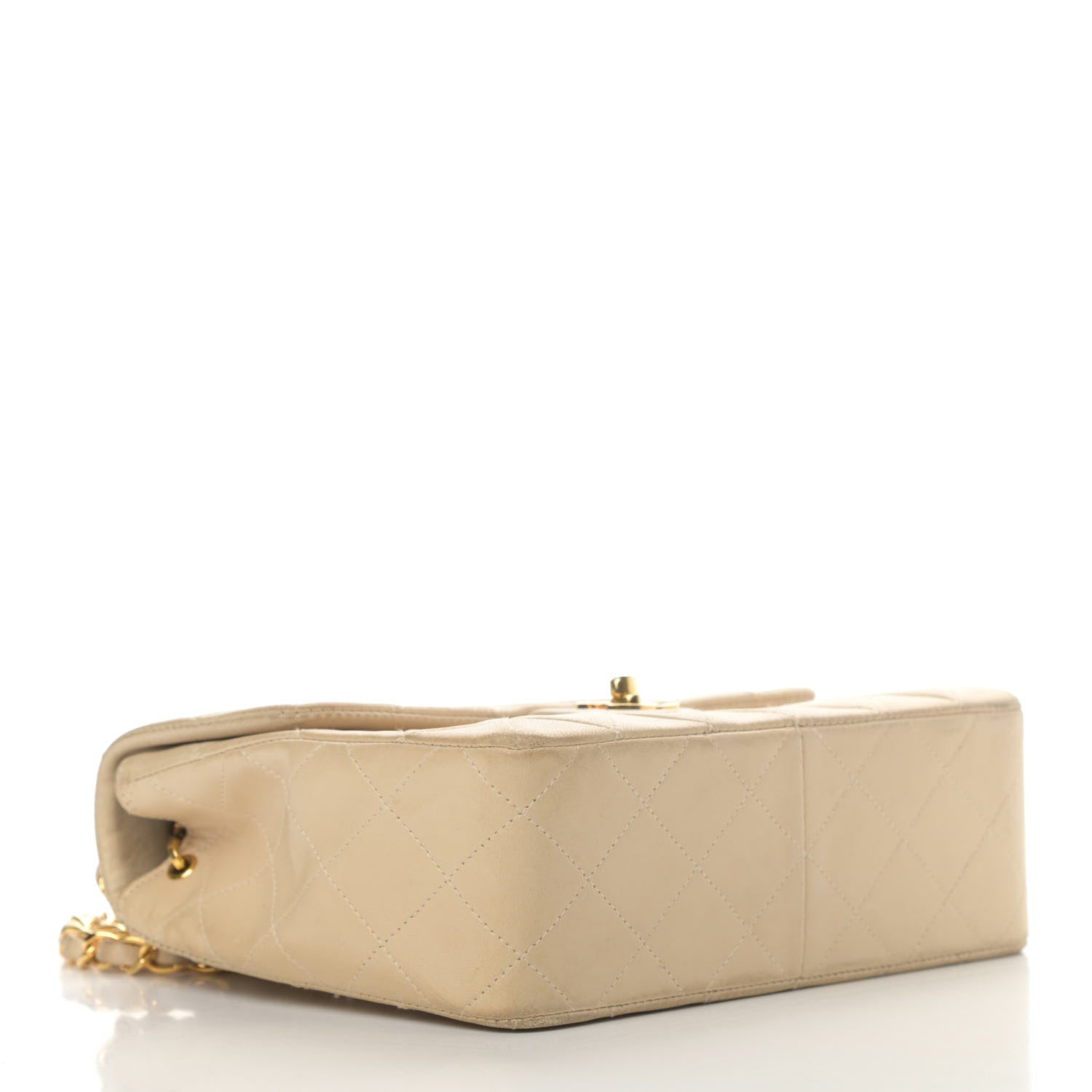 Chanel Lambskin Quilted Mini Square Flap Beige 3 of 5