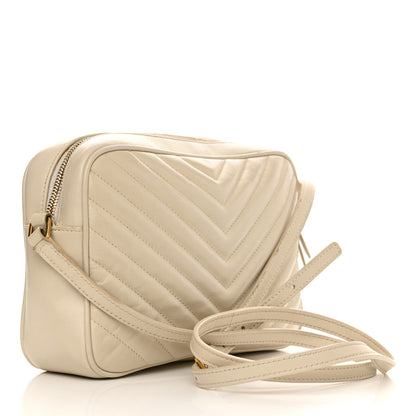 Saint Laurent Calfskin Matelasse Monogram Lou Camera Bag Crema Soft 3 of 19