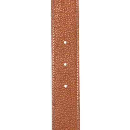 Hermes Box Togo 32mm Idem Belt 85 Black Gold 5 of 7