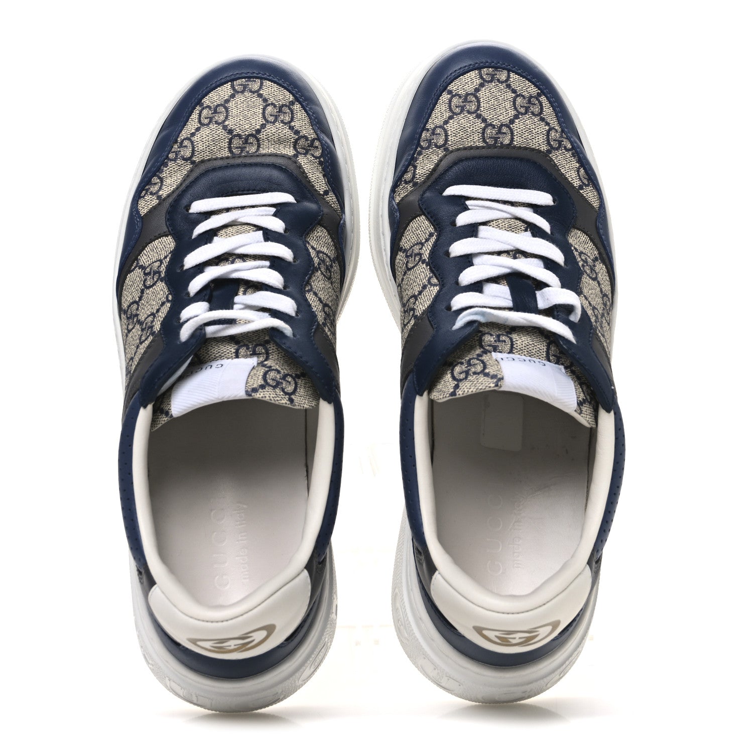 Gucci GG Supreme Calfskin Monogram Mens Interlocking G 55mm Sneakers 9.5 2 of 9