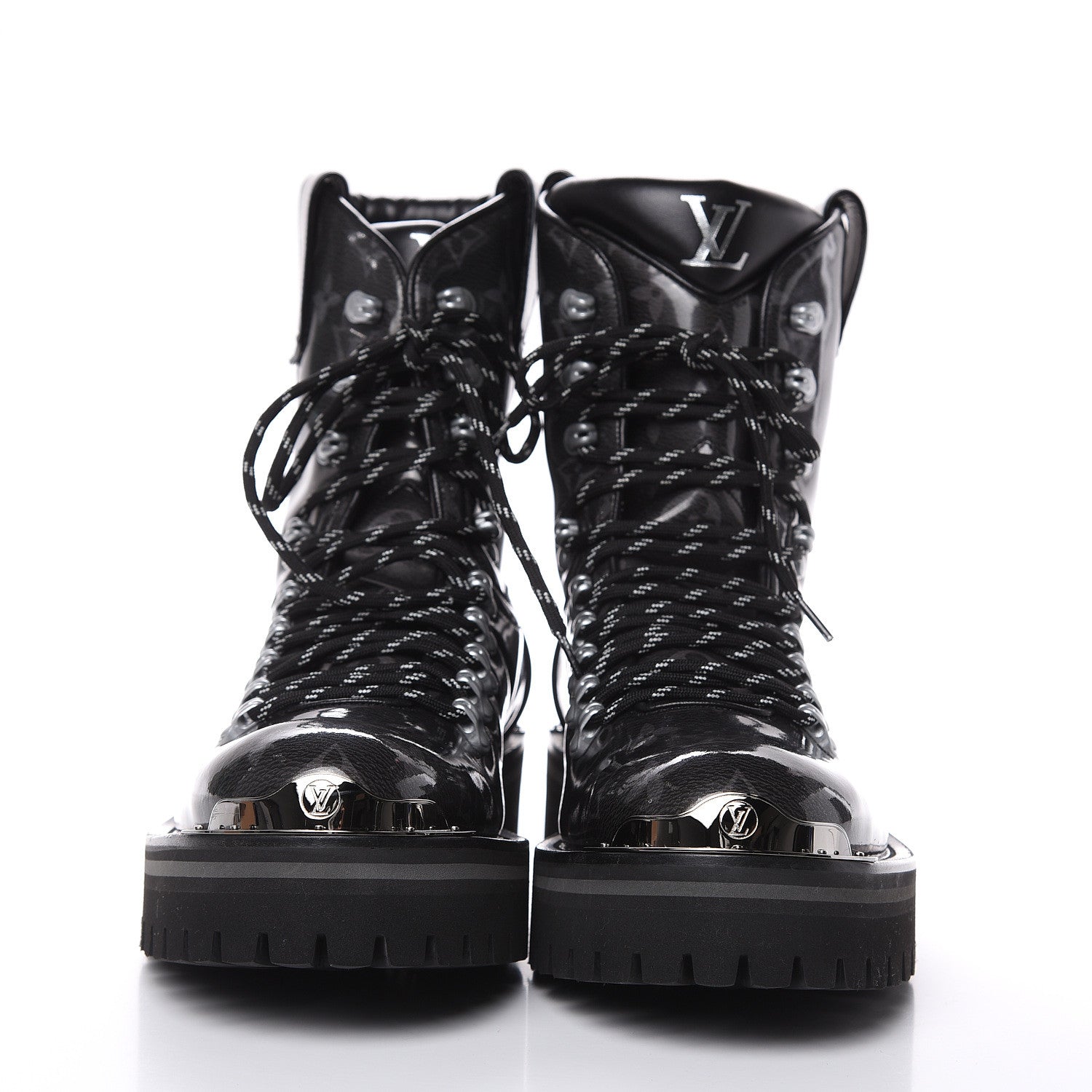 Louis Vuitton Monogram Eclipse Glaze Mens Outland Ankle Boots 7 2 of 8