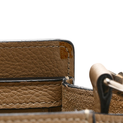 Celine Drummed Calfskin Nano Luggage Dune 11 of 13