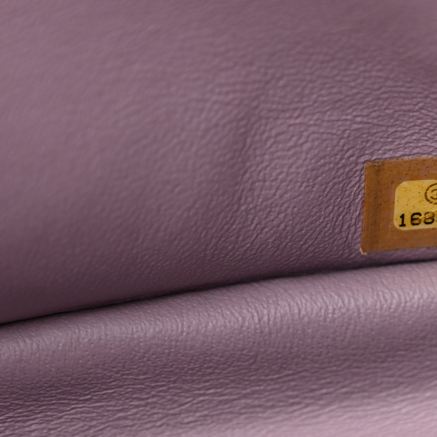 Lambskin Quilted Jumbo Double Flap Light Purple