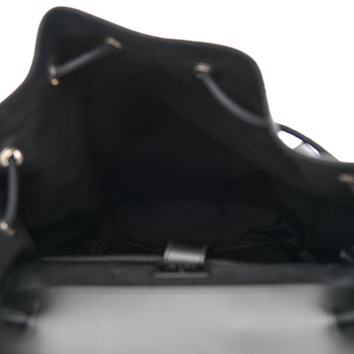 Gucci Soft GG Supreme Monogram Appia Calfskin Web Double Buckle Backpack Black 5 of 10