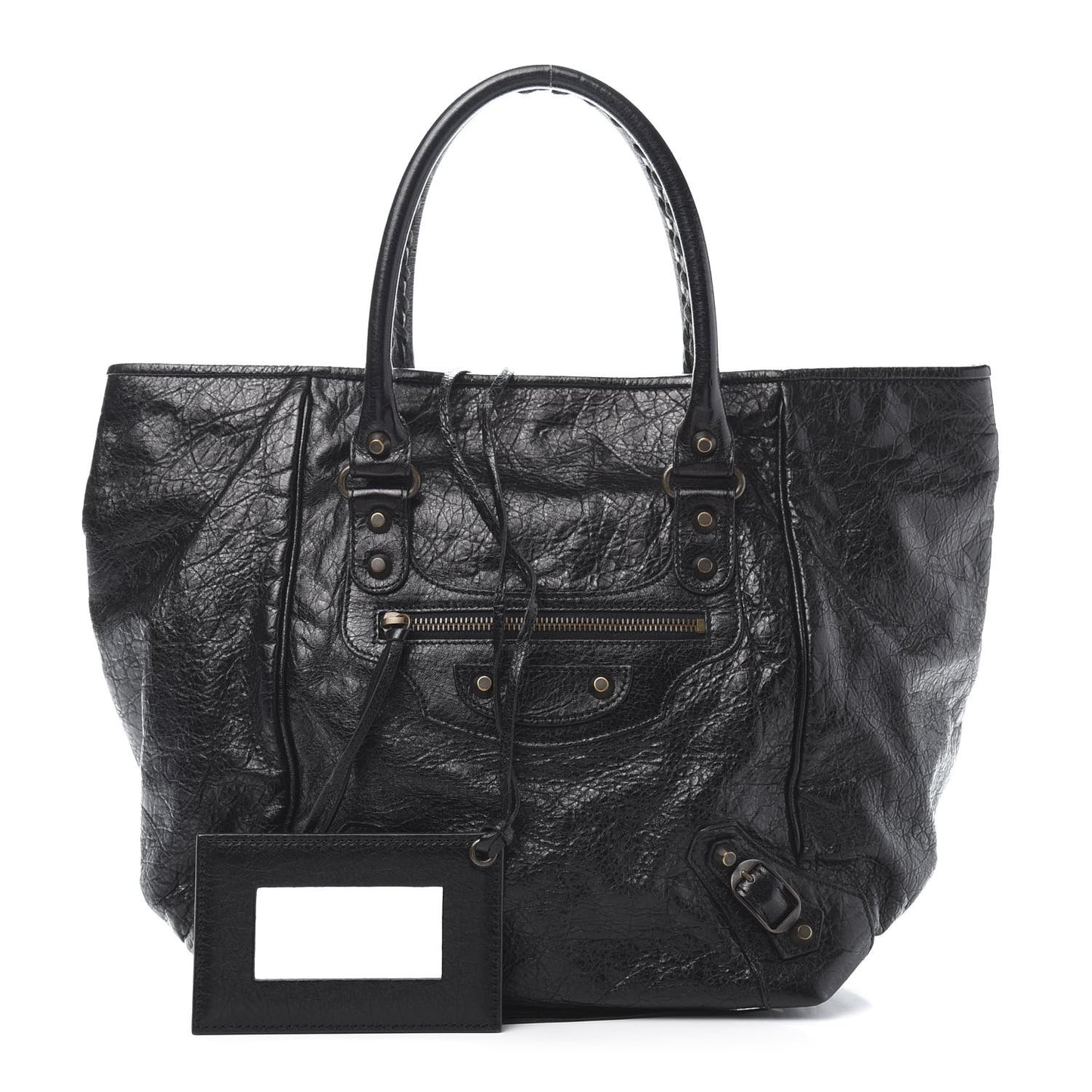 Agneau Classic Hardware S Sunday Tote Black