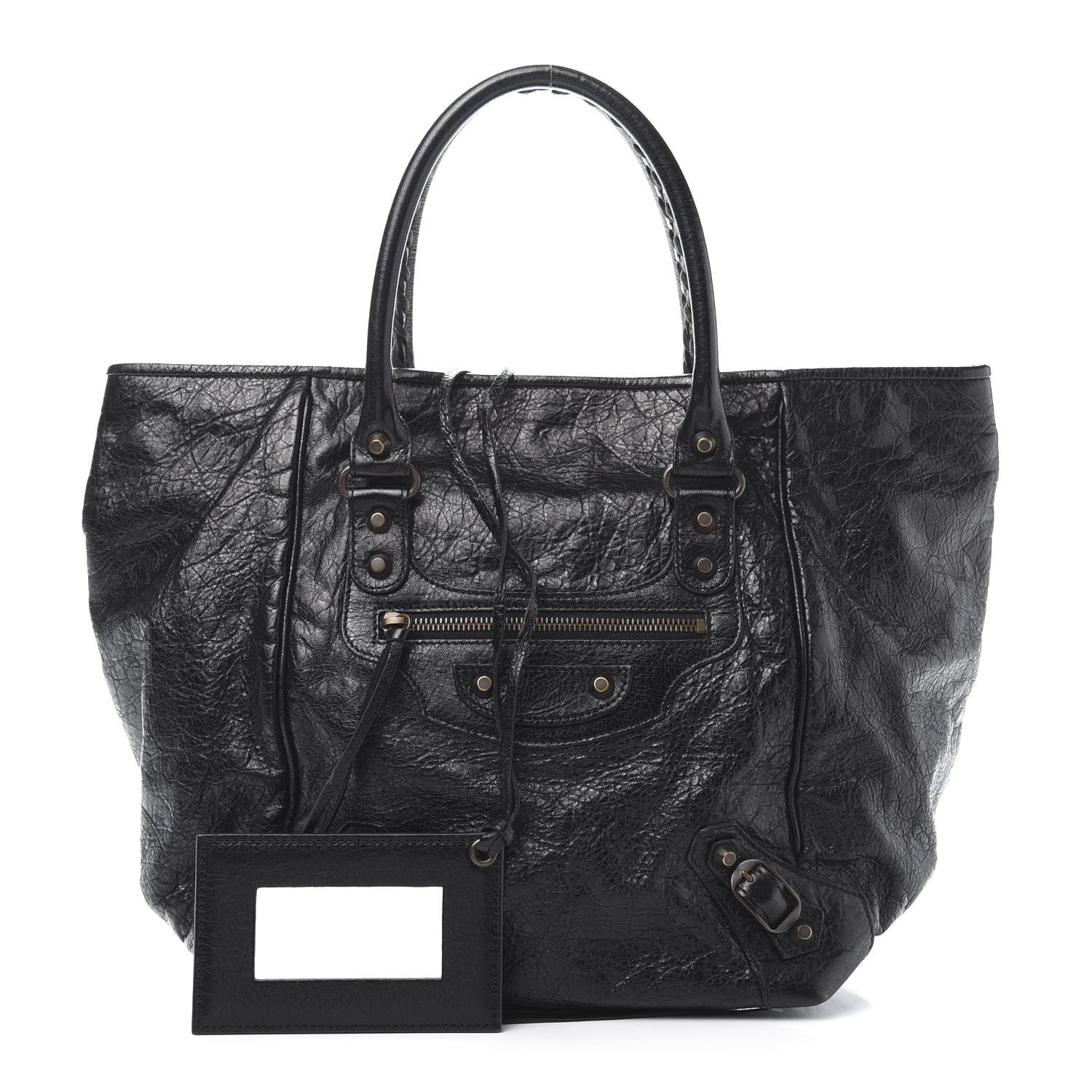 Balenciaga Agneau Classic Hardware S Sunday Tote Black 1 of 12