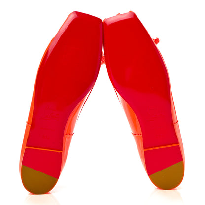 Christian Louboutin Patent Mamadrague Flats 35.5 Sunrise 5 of 8