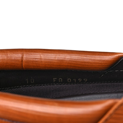 Louis Vuitton Calfskin Mens Summerland Boat Shoes 10 Cognac 9 of 9