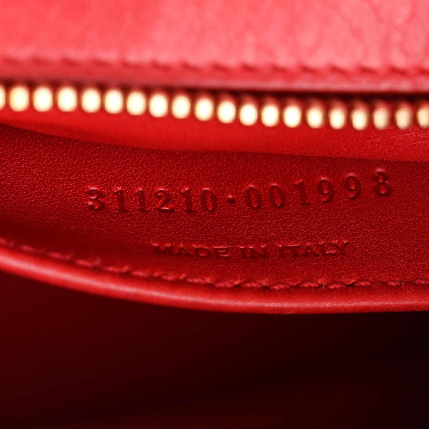 Calfskin Small Classic Y Cabas Red