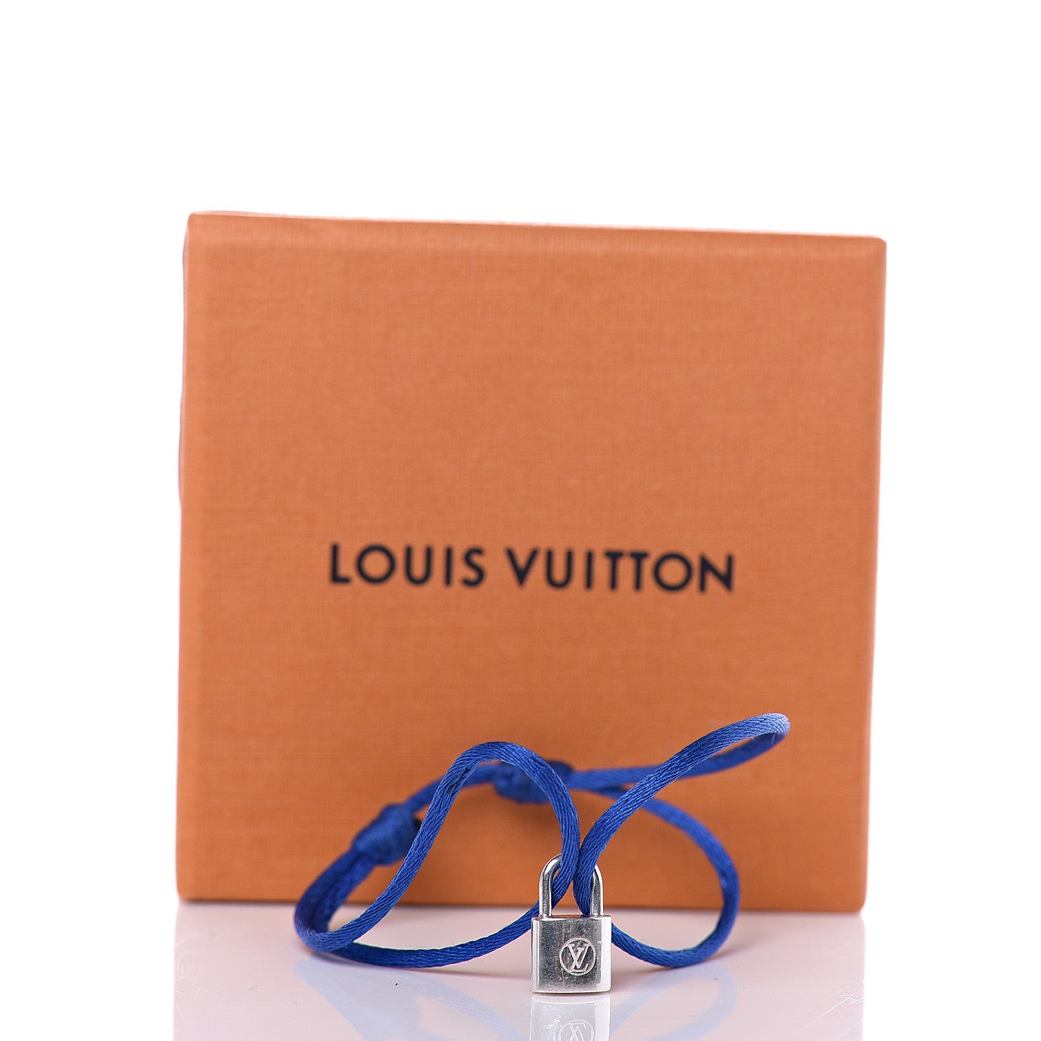 Louis Vuitton X UNICEF Sterling Silver Lockit Bracelet Blue 4 of 4